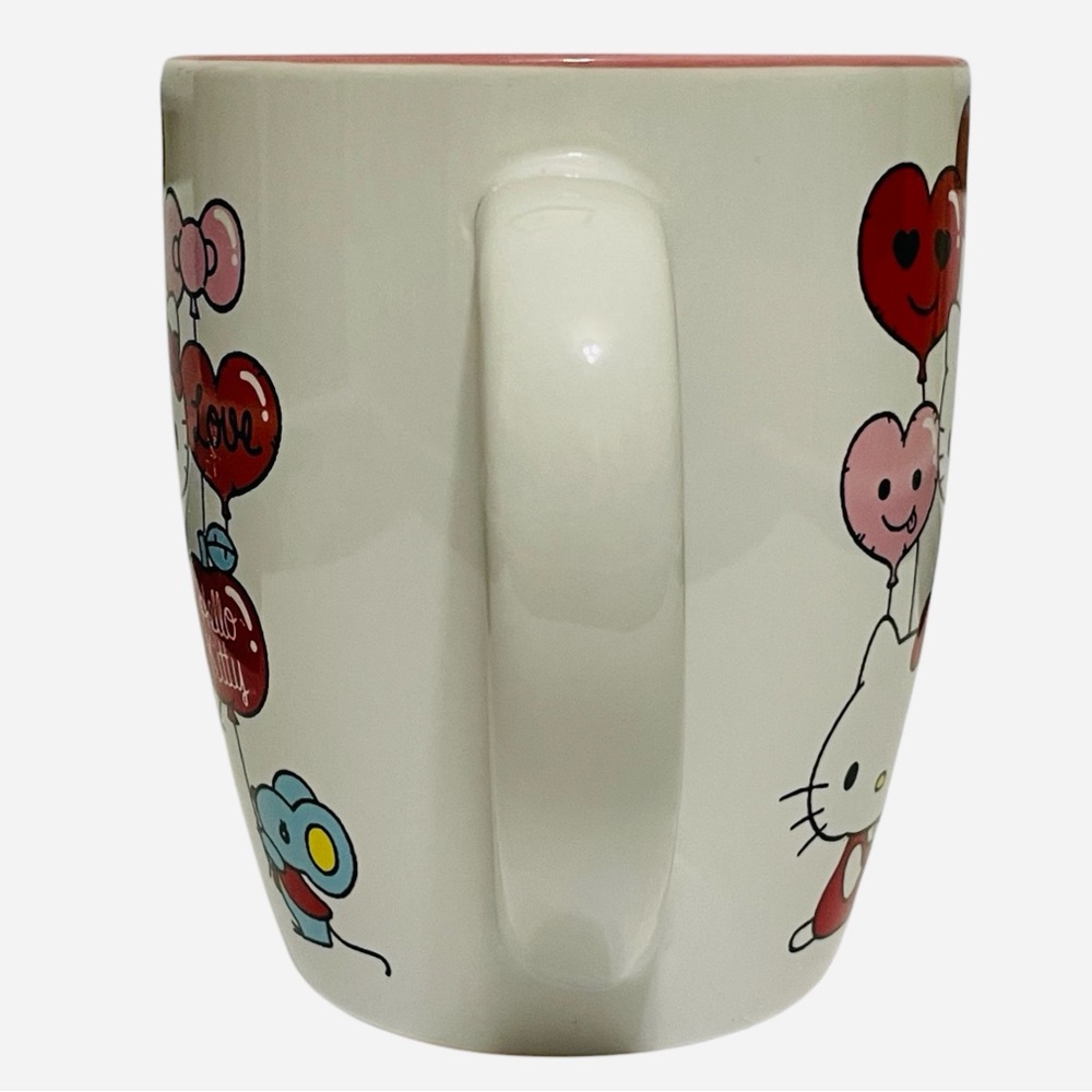 Huge Sanrio Hello Kitty & Joey, Love Heart Balloons Ceramic Coffee Cup Mug 25oz - Picture 3 of 6